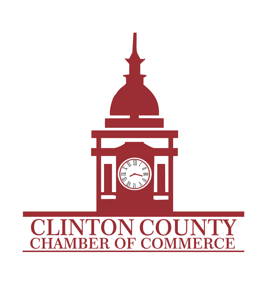 Clinton County Chamber of Commerce Logo, courthouse tower